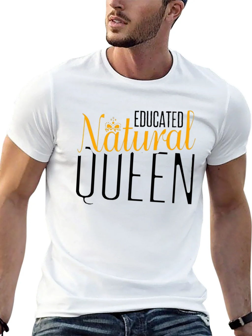 Natural Queen Graphic Tee - Black product image 4
