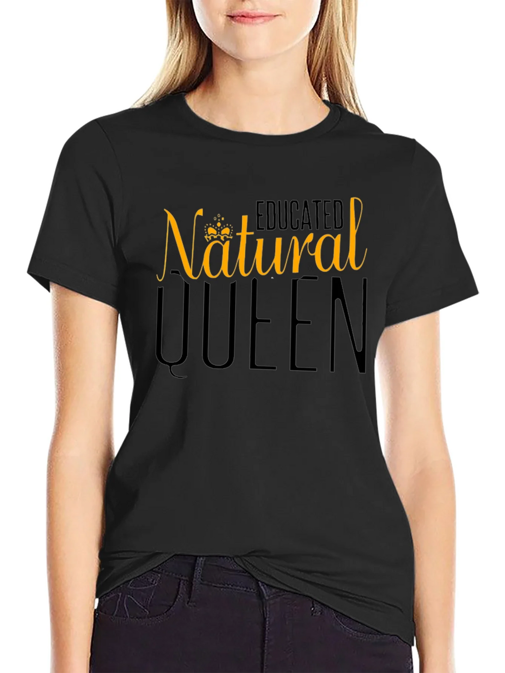 Natural Queen Graphic Tee - Black product image 5