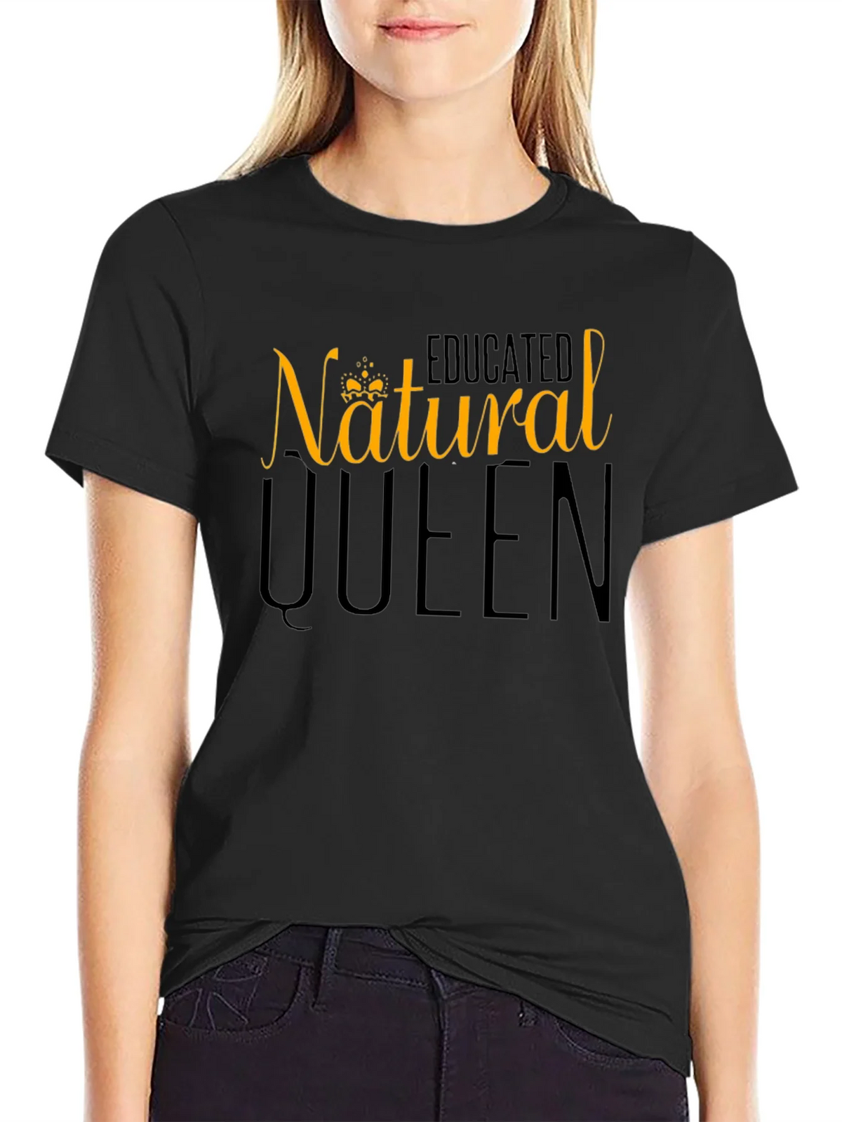 Natural Queen Graphic Tee - Black product image 5