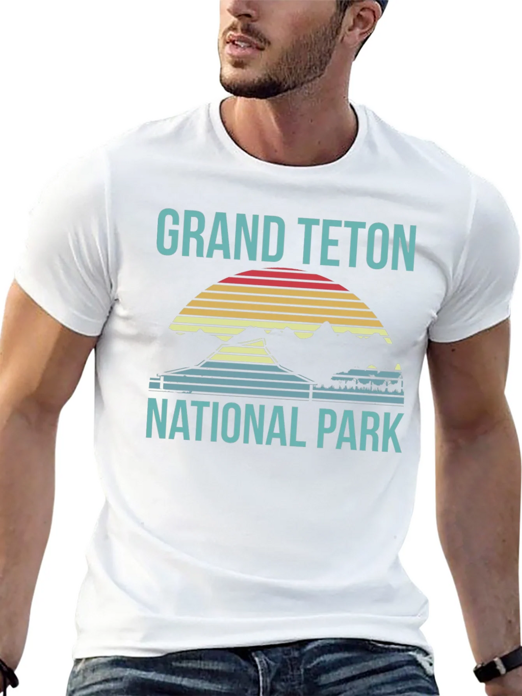 Grand Teton National Park T-Shirt Retro Style product image 4