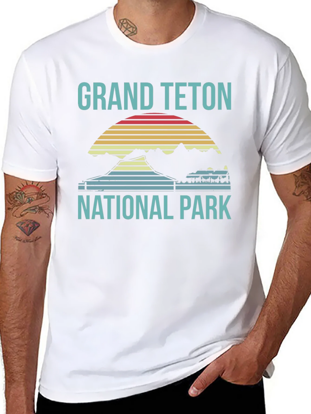 Grand Teton National Park T-Shirt Retro Style product image 10