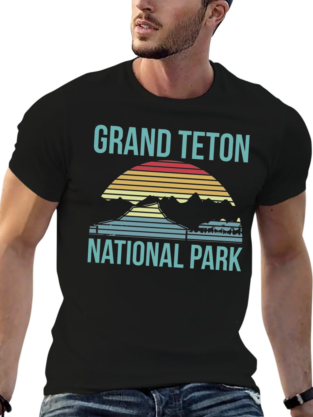 Grand Teton National Park T-Shirt Retro Style product image 9