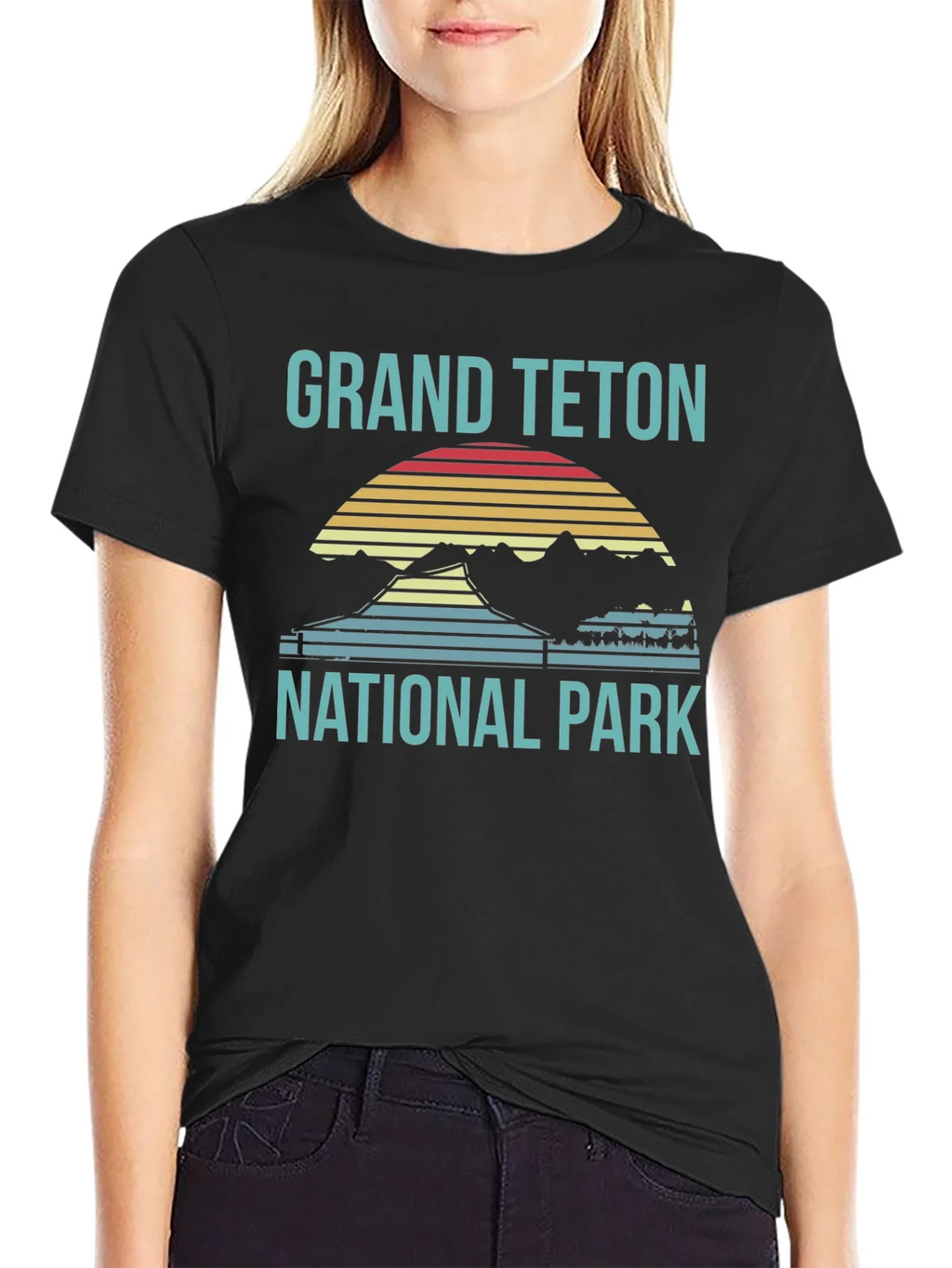 Grand Teton National Park T-Shirt Retro Style product image 5