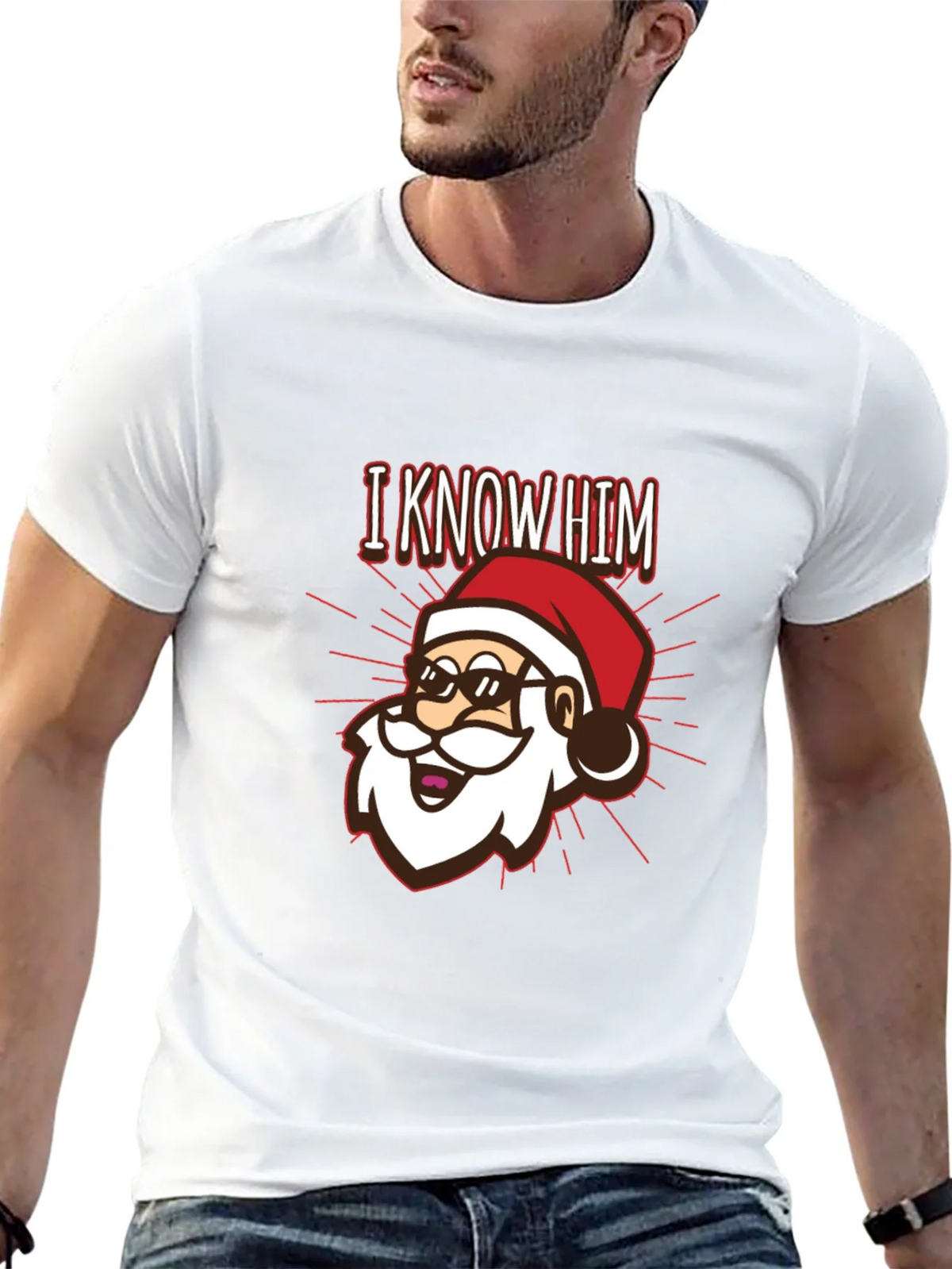 I Know Him Santa Graphic T-Shirt product image 4