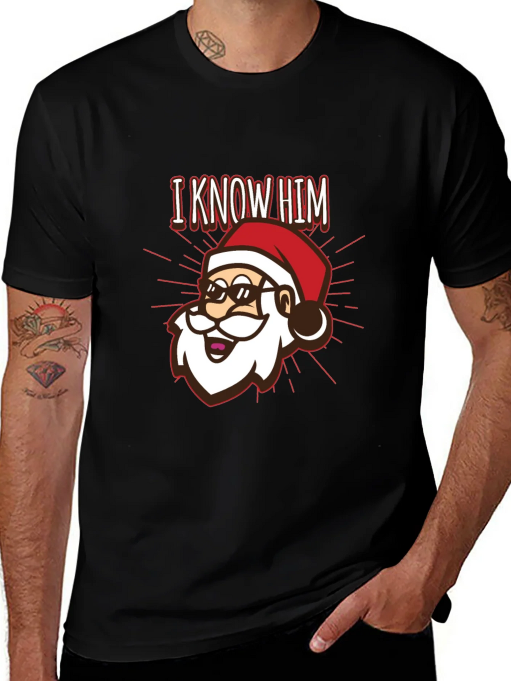 I Know Him Santa Graphic T-Shirt product image 1