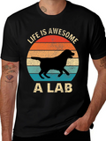 Awesome Lab T-Shirt - Retro Dog Lover Tee product image 1