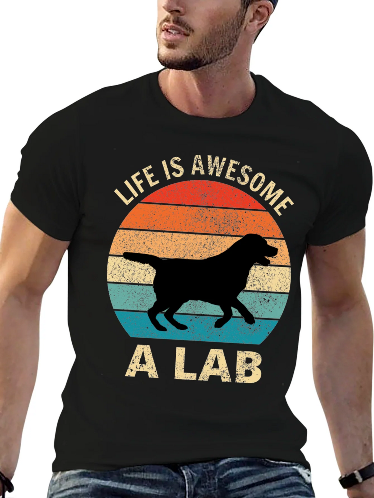 Awesome Lab T-Shirt - Retro Dog Lover Tee product image 9