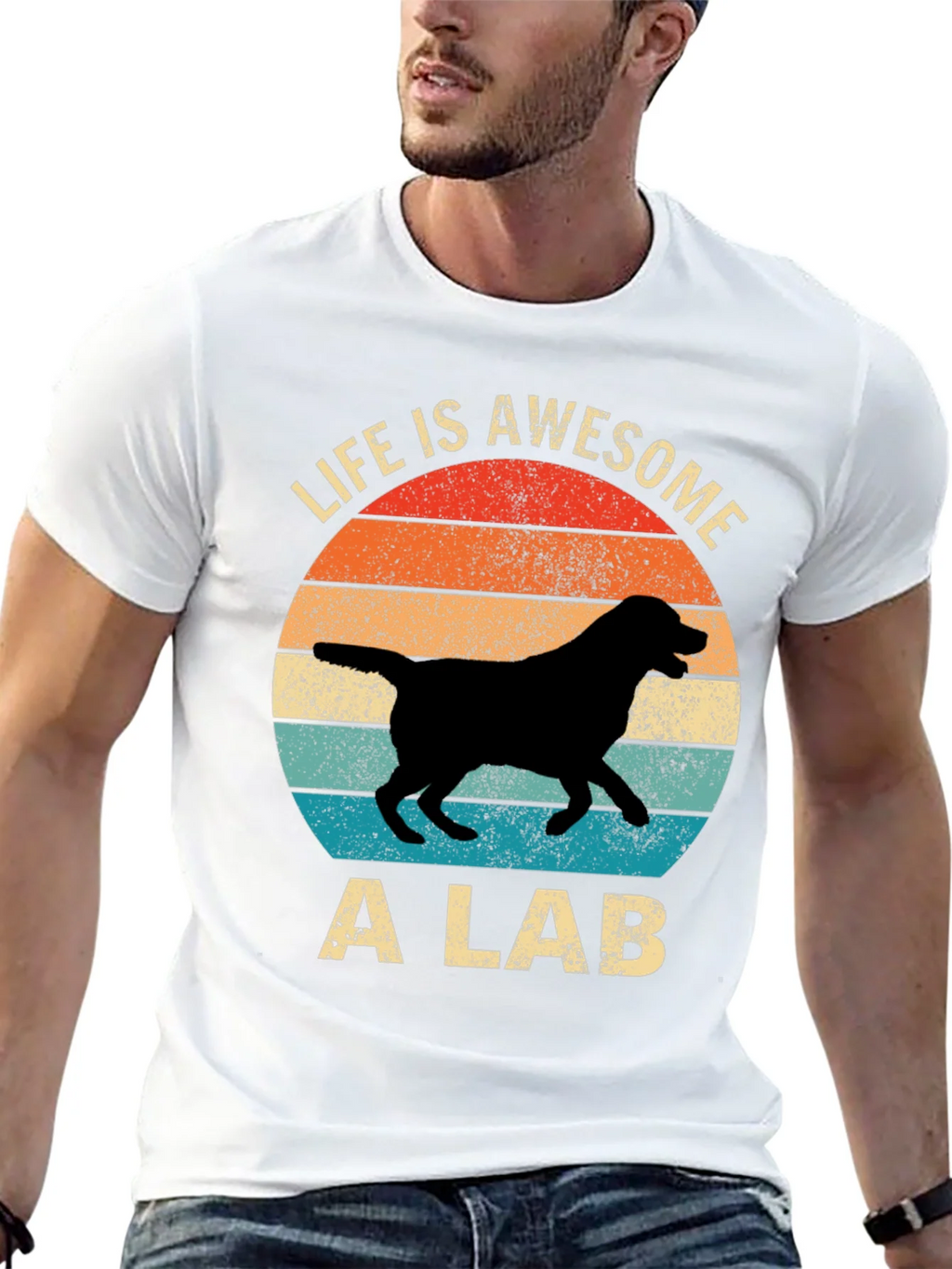 Awesome Lab T-Shirt - Retro Dog Lover Tee product image 4