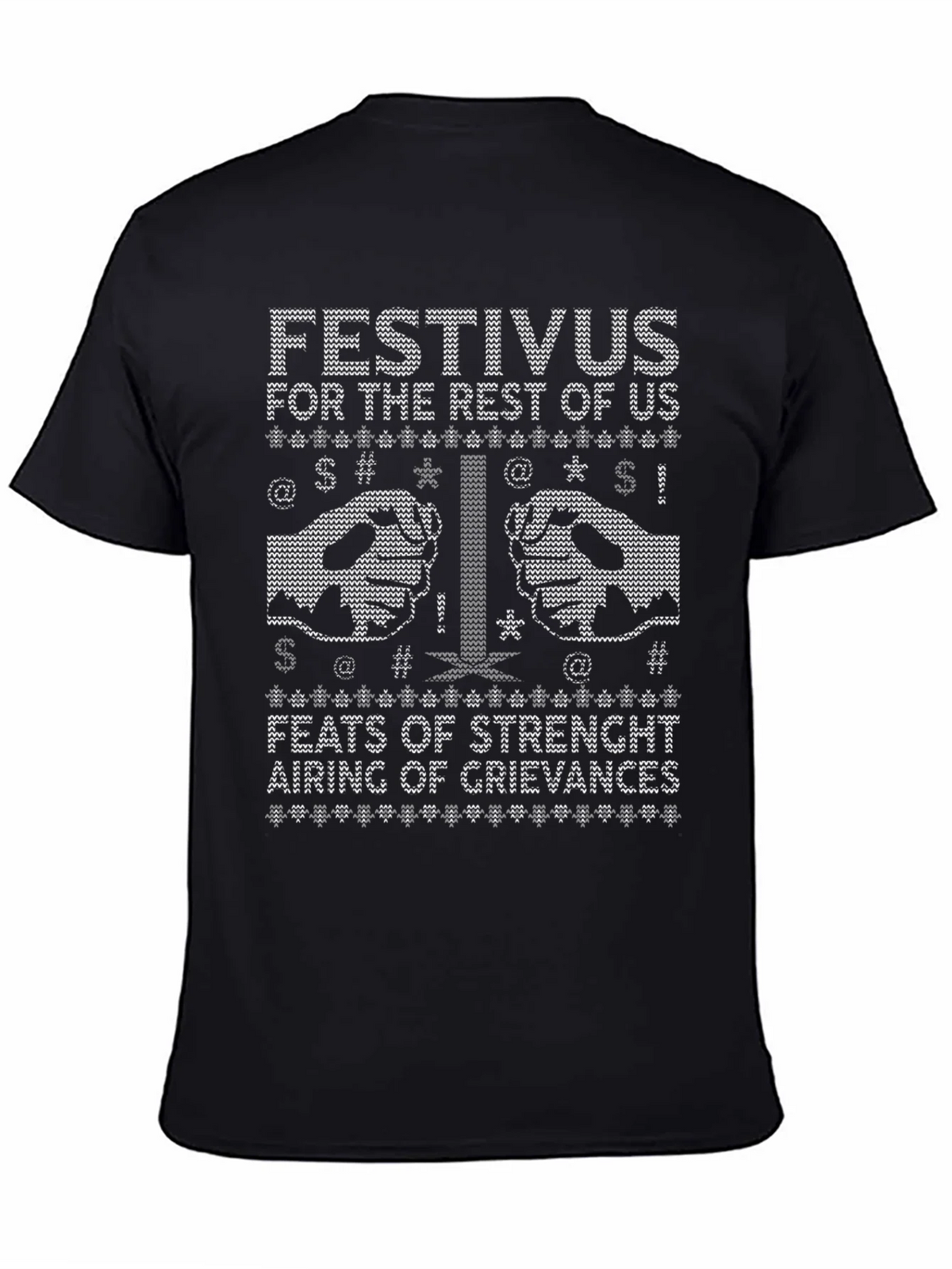 Festivus Ugly Christmas Sweater Style T-Shirt product image 1