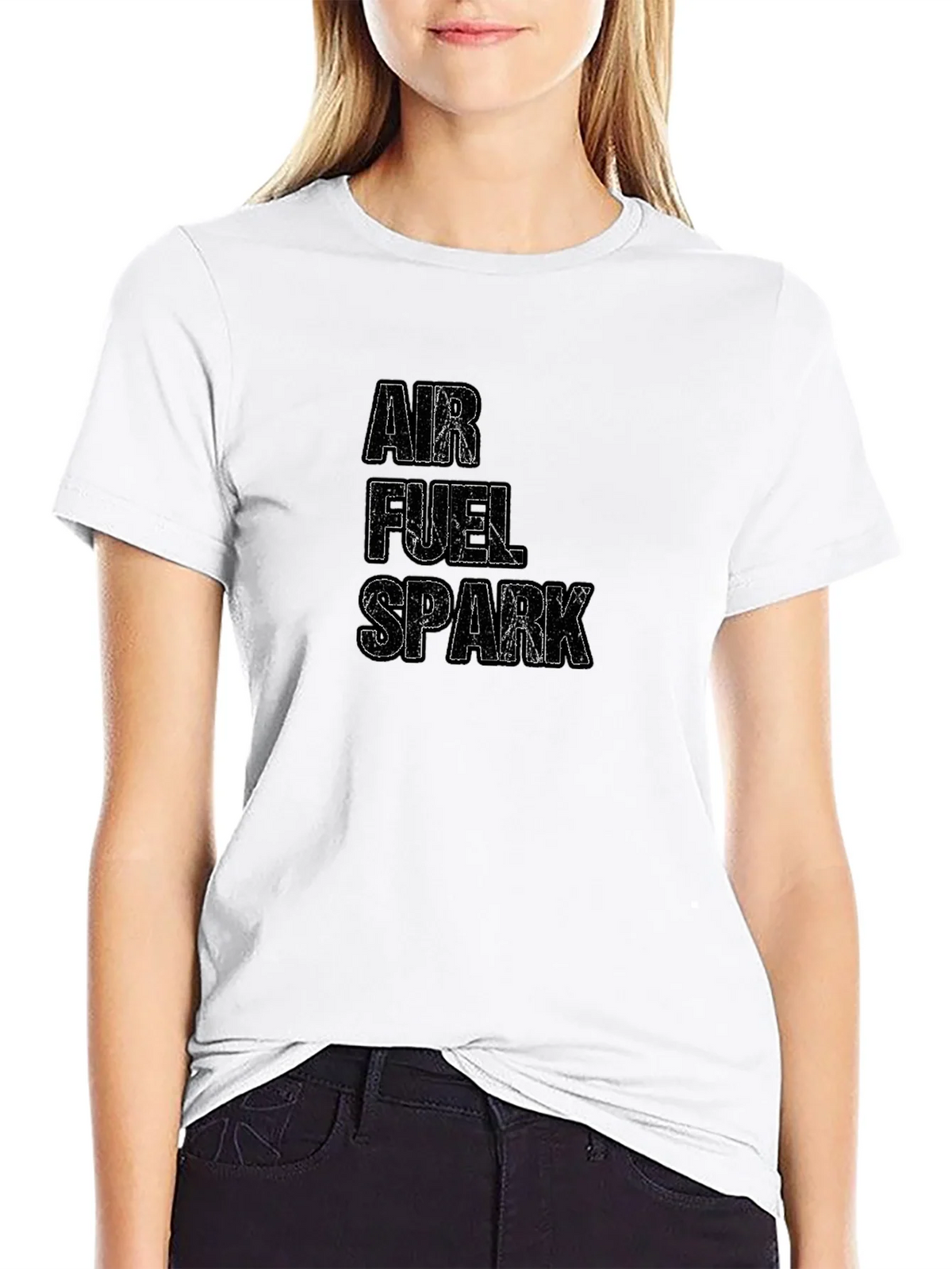 Air Fuel Spark Graphic Black T-Shirt product image 1