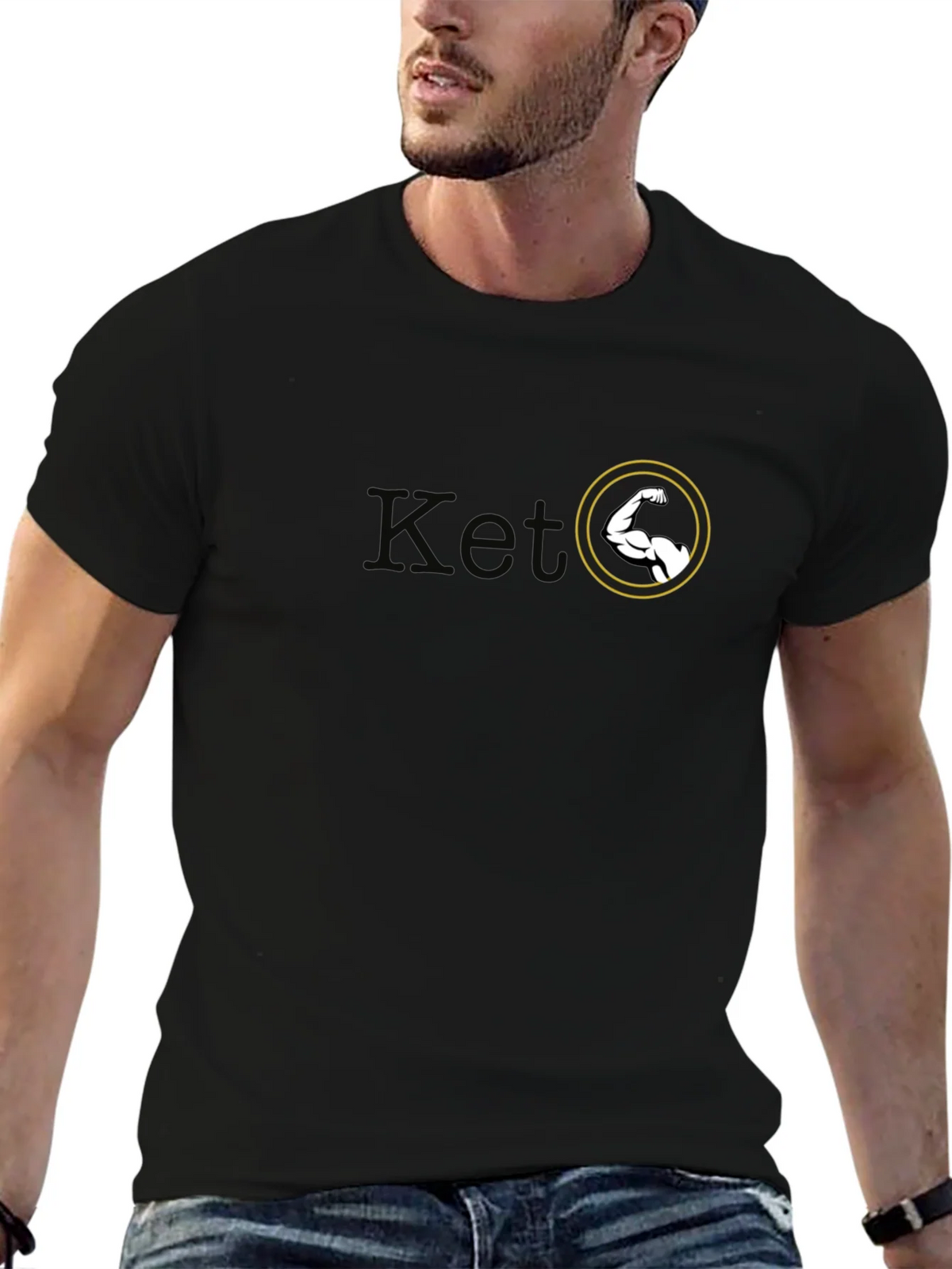 Keto Strong Mens T-Shirt - Gym Lifestyle Apparel product image 3