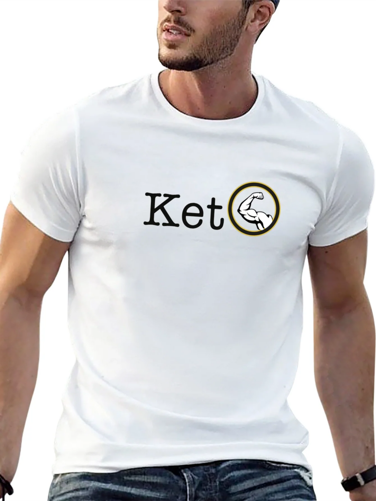 Keto Strong Mens T-Shirt - Gym Lifestyle Apparel product image 2