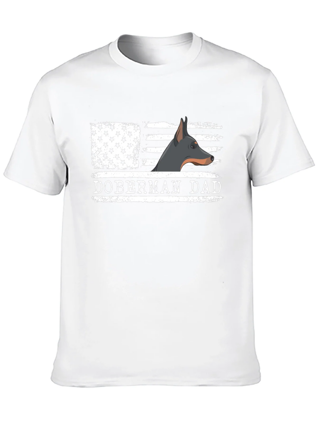 Doberman Dad T-Shirt - American Flag Dog Lover Tee product image 3