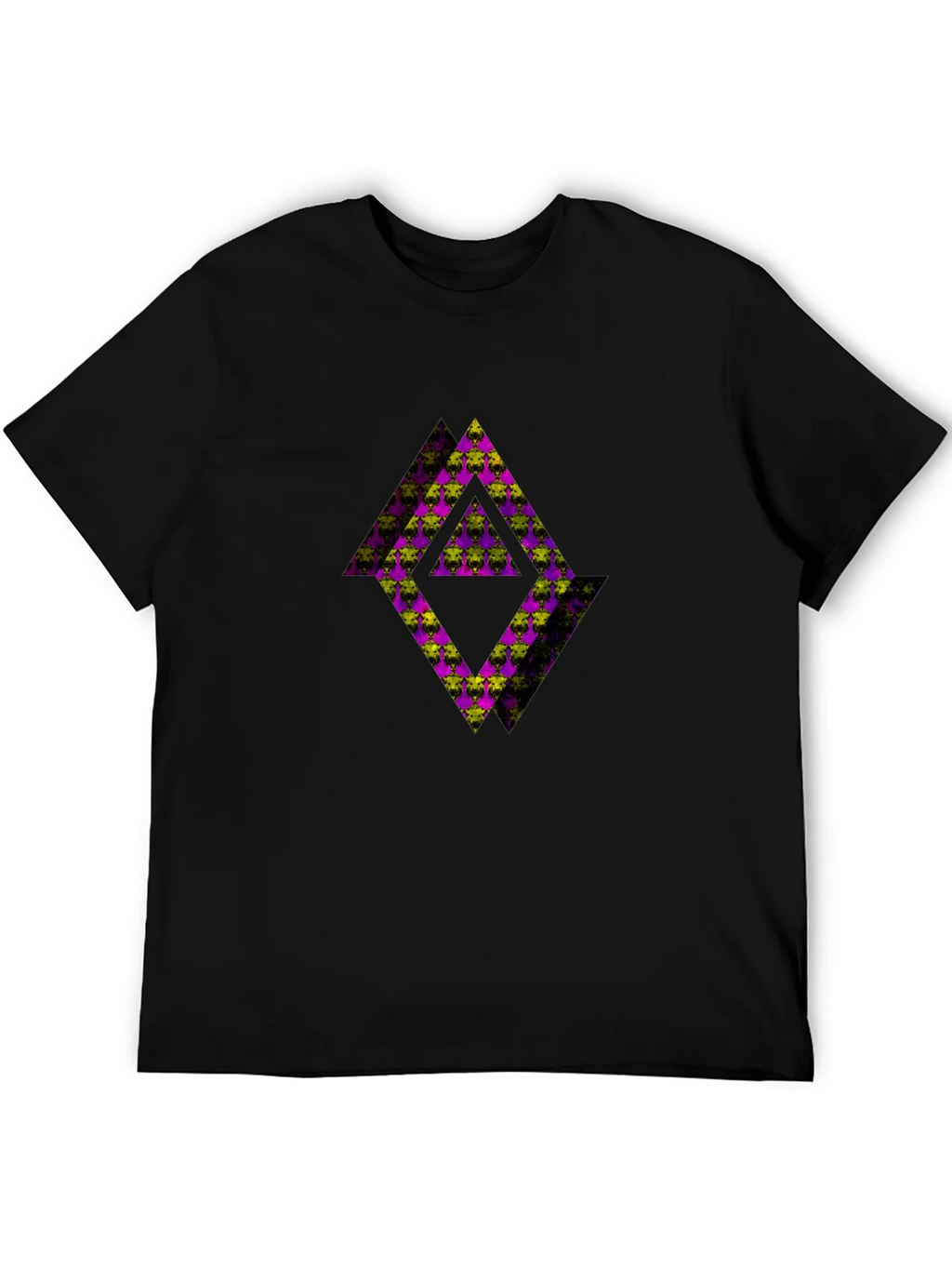 Abstract Graphic Black Tee Shirt product image 8