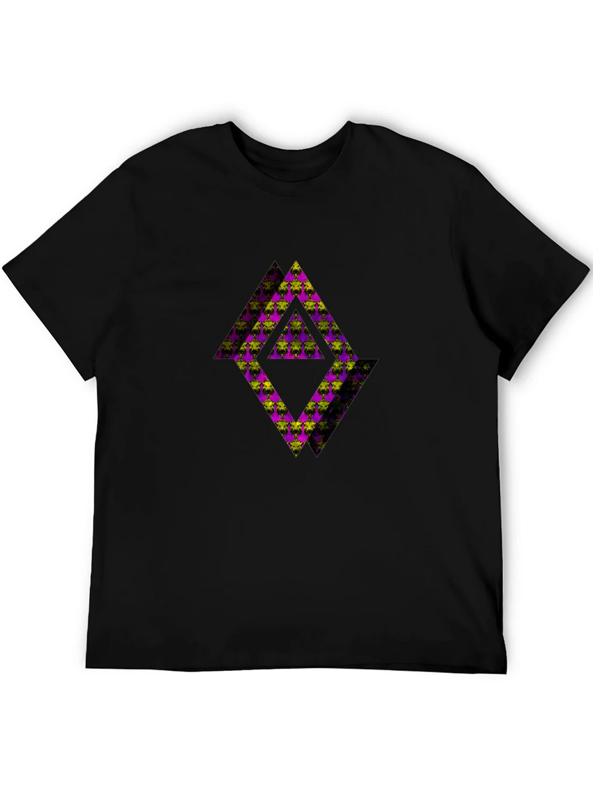 Abstract Graphic Black Tee Shirt product image 8