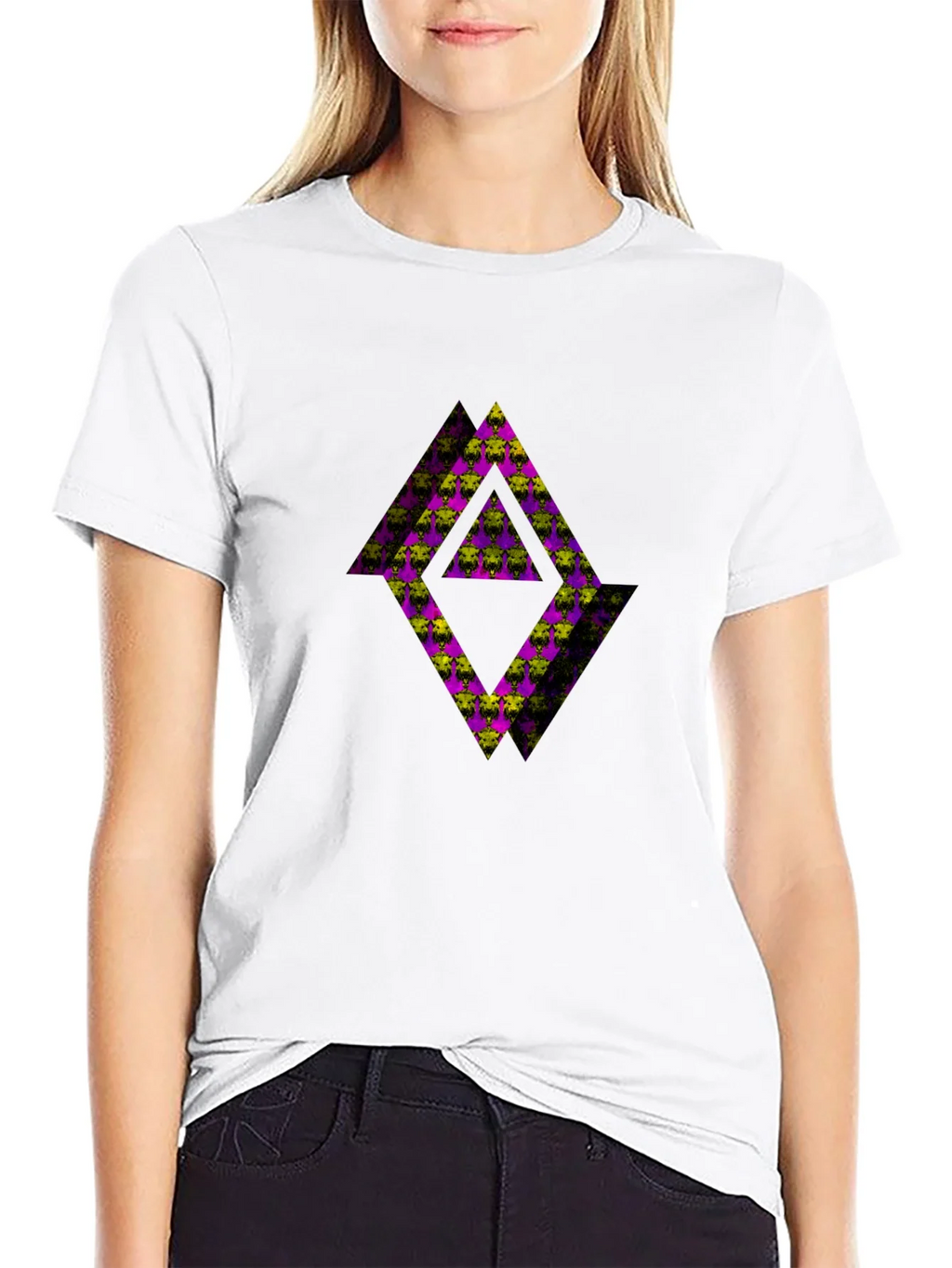 Abstract Graphic Black Tee Shirt product image 11
