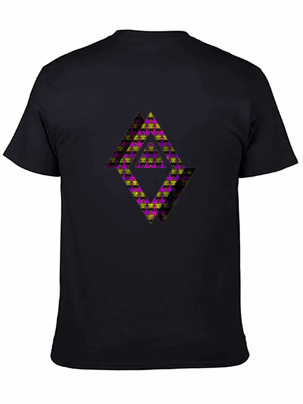 Abstract Graphic Black Tee Shirt product image 7