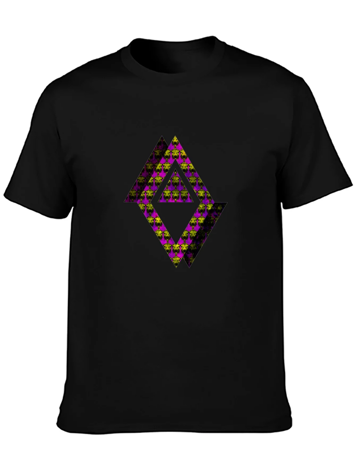 Abstract Graphic Black Tee Shirt product image 6