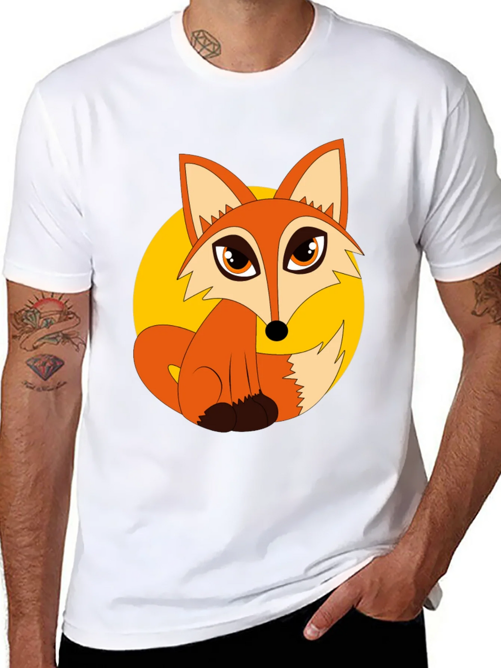Cartoon Fox Graphic T-Shirt product image 10