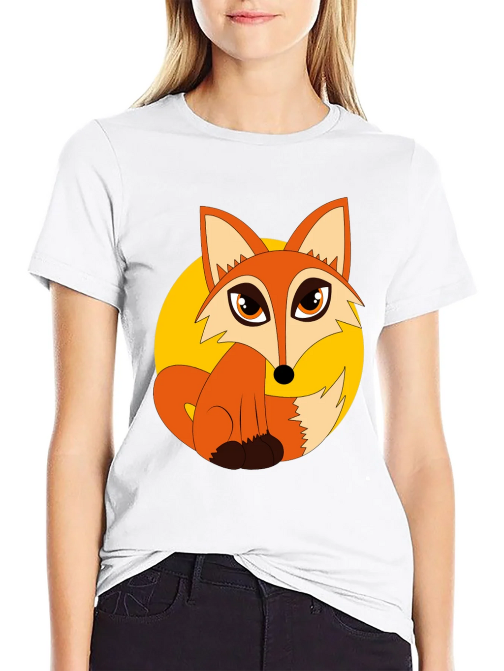 Cartoon Fox Graphic T-Shirt product image 11
