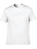 Skiing Enthusiast Graphic Tee - Black product image 1
