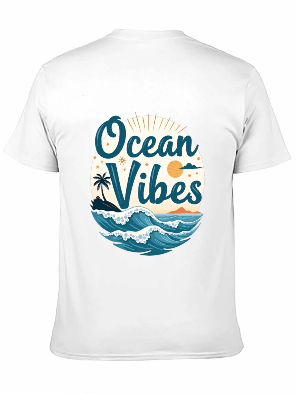Ocean Vibes Black T-Shirt product image 2