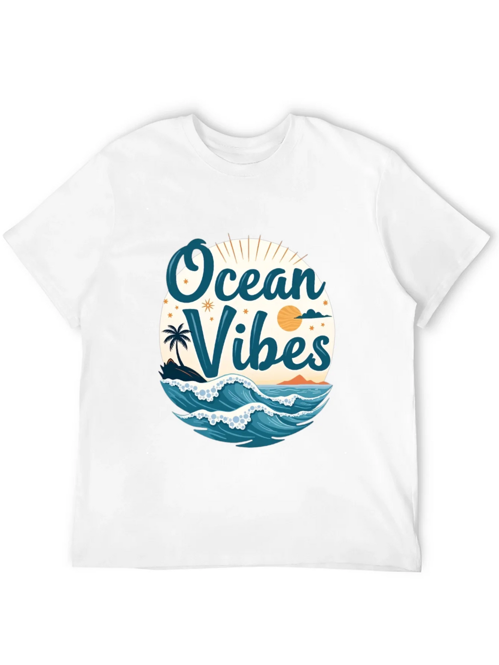 Ocean Vibes Black T-Shirt product image 3