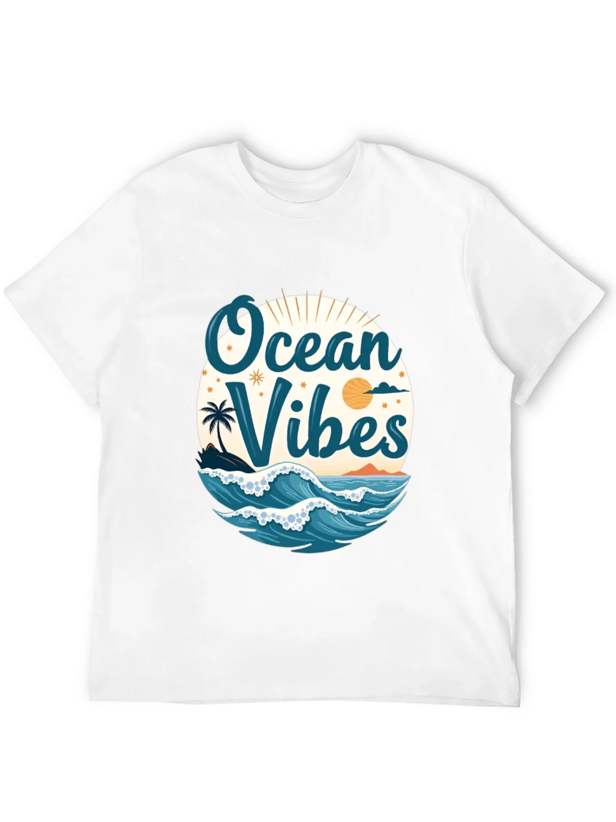 Ocean Vibes Black T-Shirt product image 3