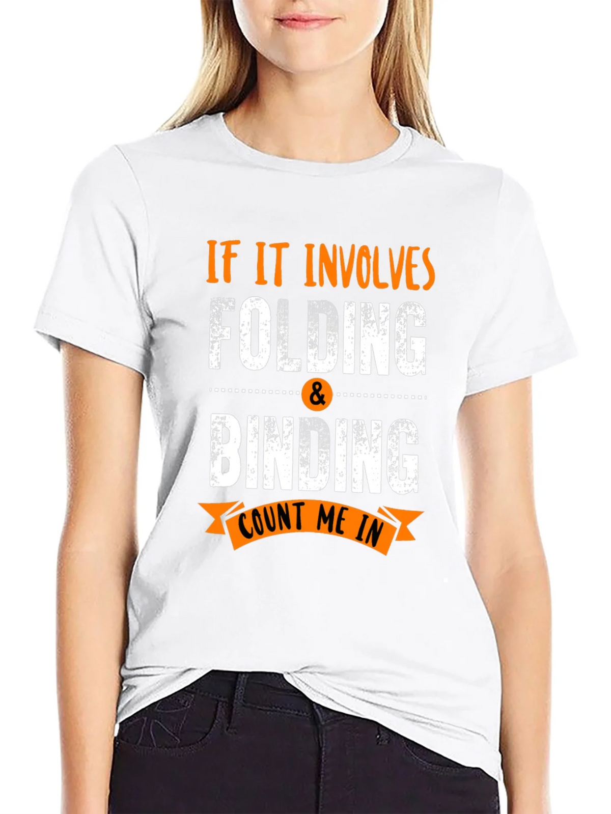 Folding & Binding Count Me In Black T-Shirt product image 11