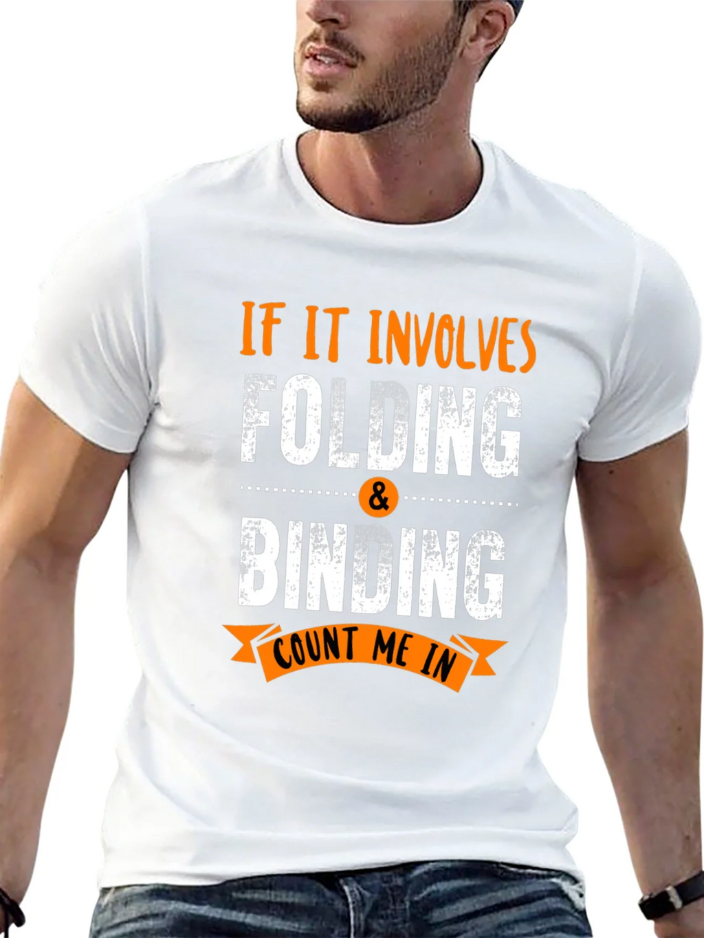 Folding & Binding Count Me In Black T-Shirt product image 4