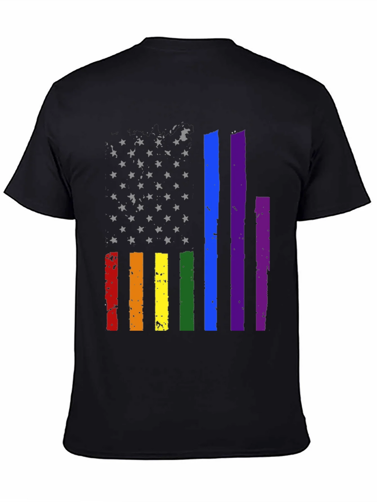 Pride American Flag Graphic Tee product image 7