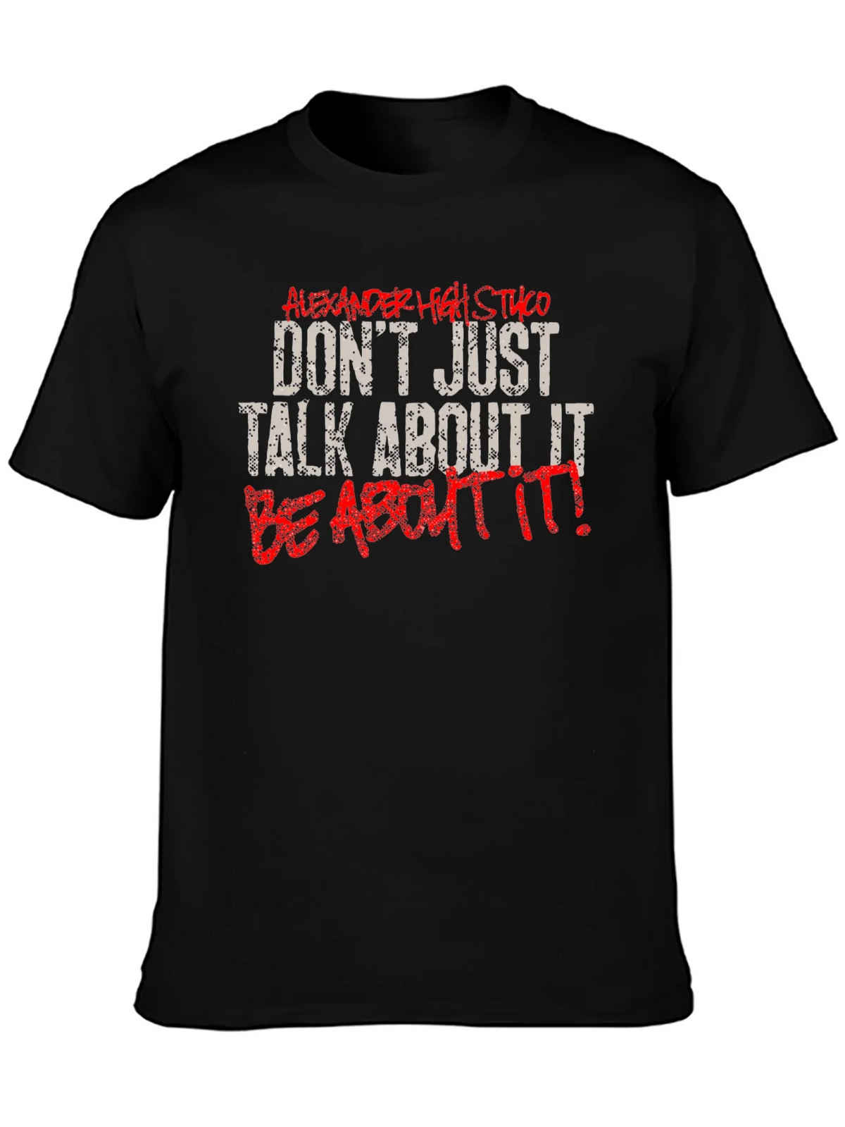 Motivational Be About It Black Graphic Tee product image 3