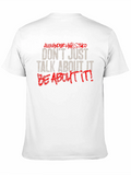 Motivational Be About It Black Graphic Tee product image 1