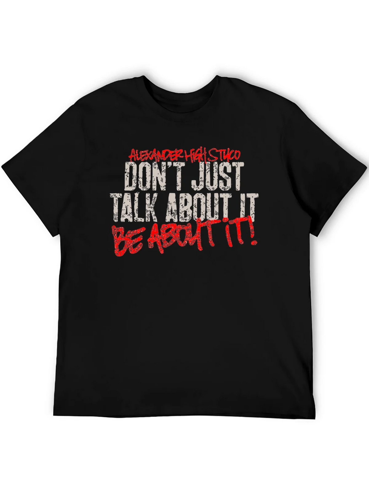 Motivational Be About It Black Graphic Tee product image 4