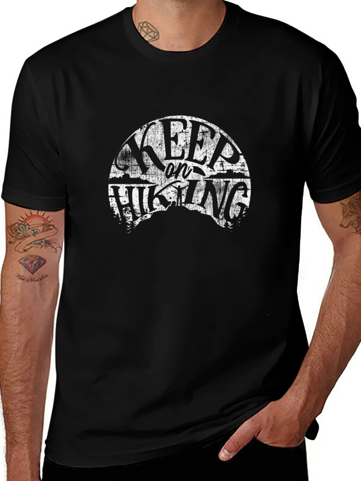 Keep on Hiking Graphic Tee - Black product image 1