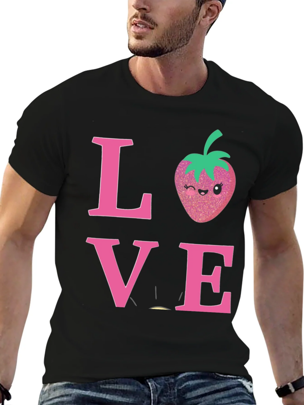 Love Strawberry Graphic T-Shirt product image 9