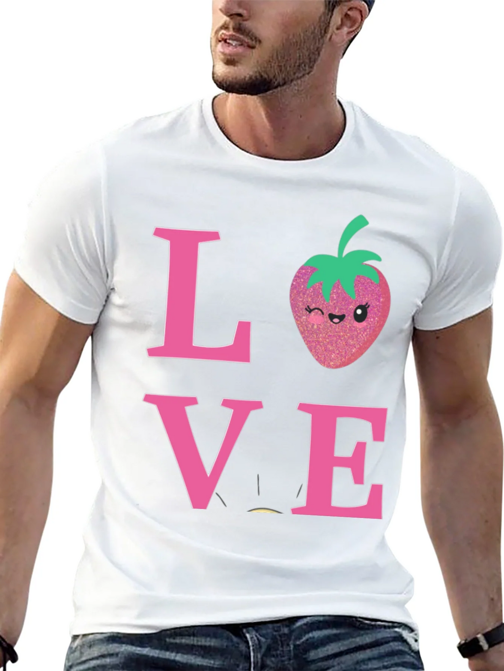 Love Strawberry Graphic T-Shirt product image 4
