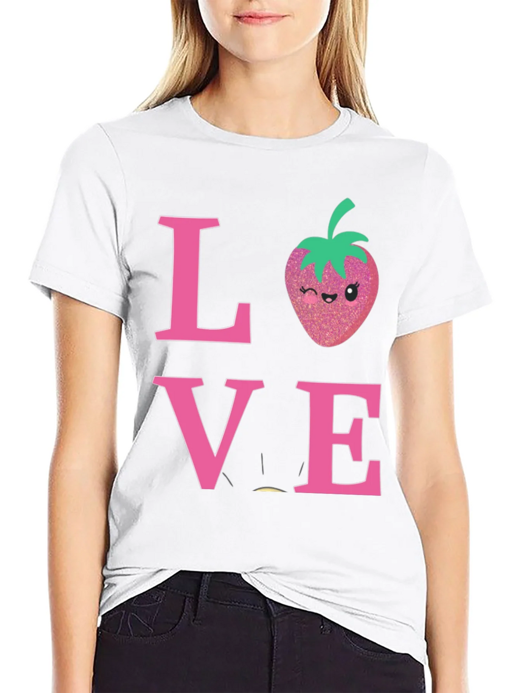 Love Strawberry Graphic T-Shirt product image 11