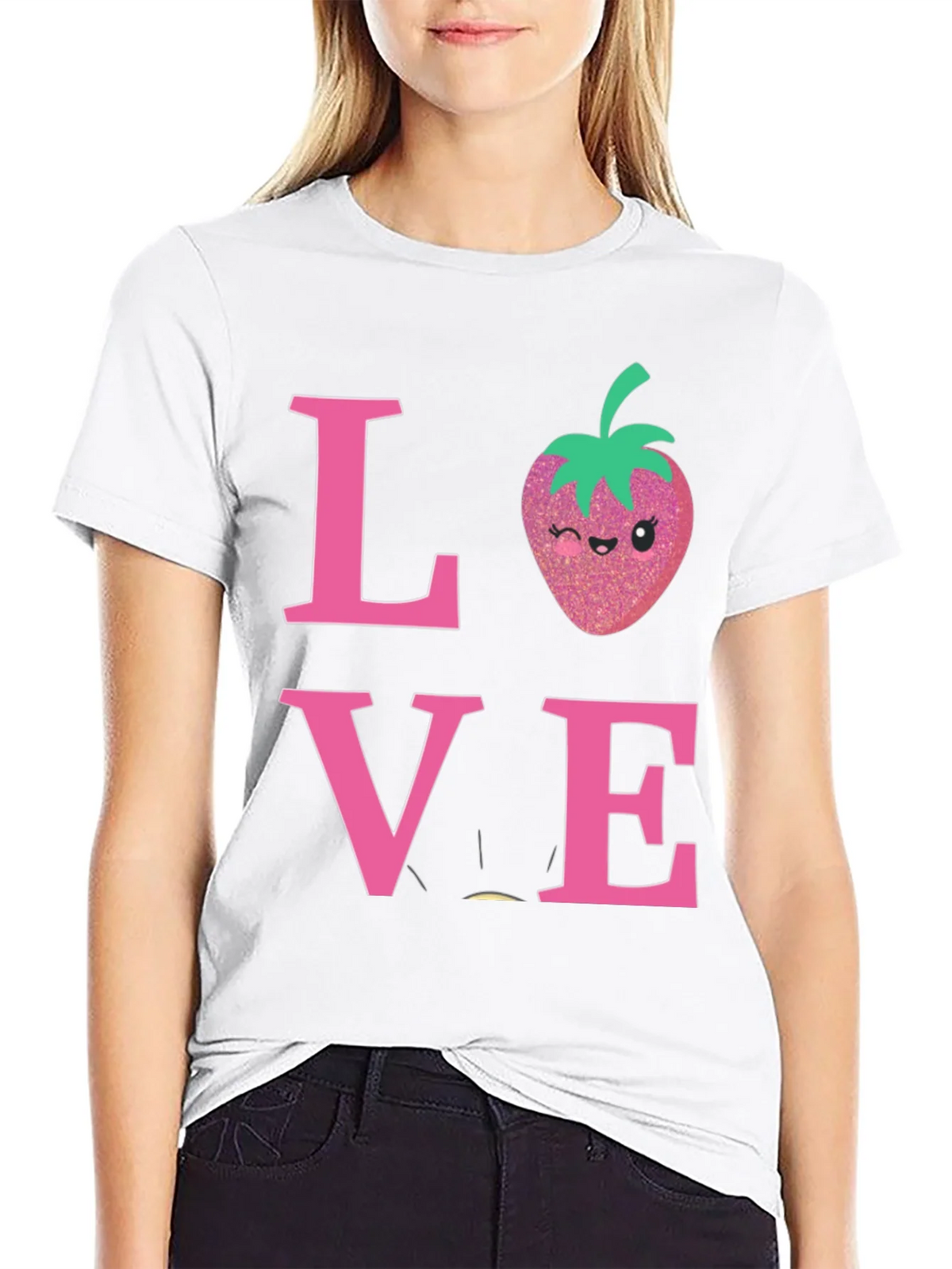 Love Strawberry Graphic T-Shirt product image 11