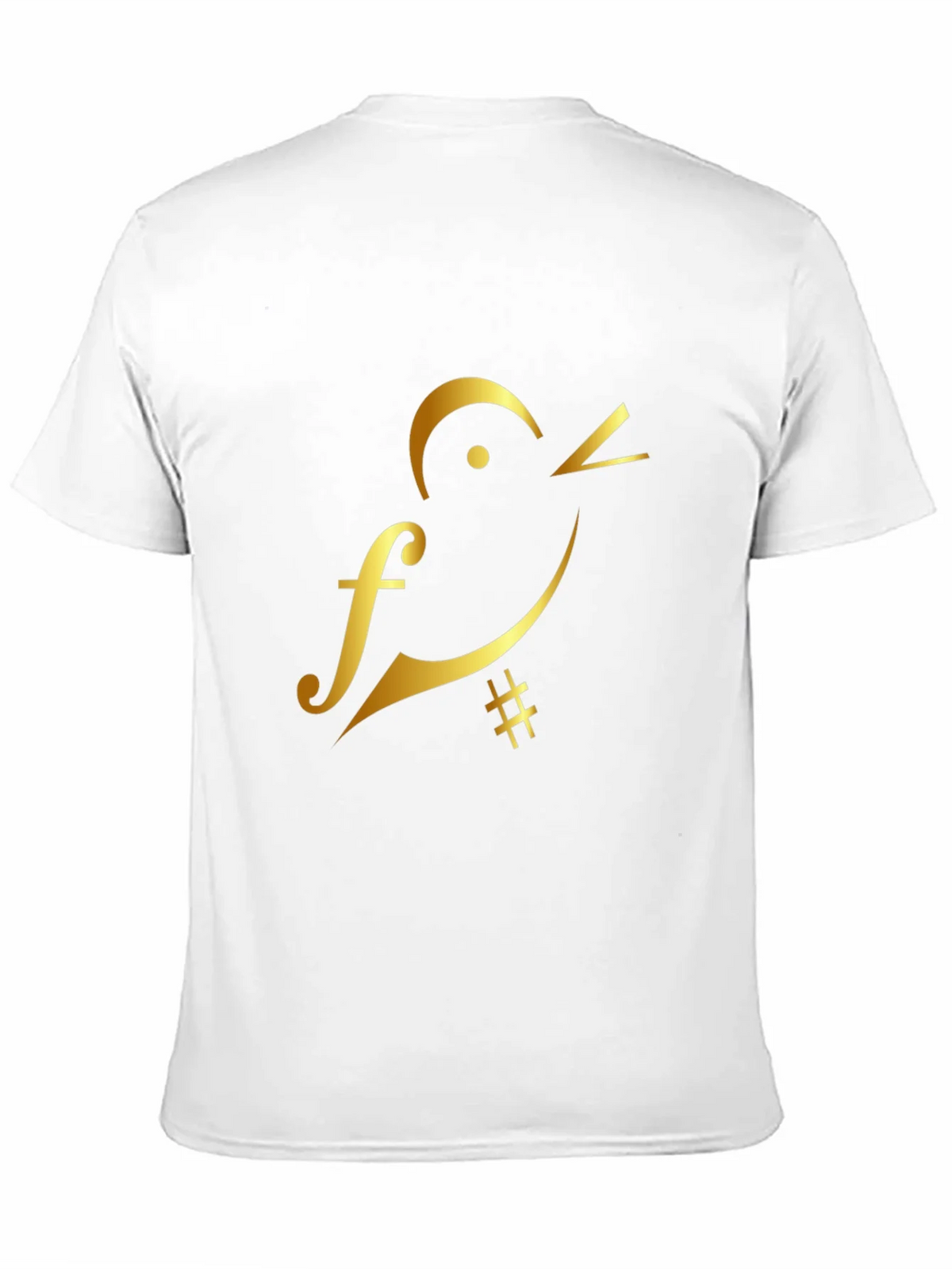Musical Bird Graphic Tee - Black Cotton T-Shirt product image 1