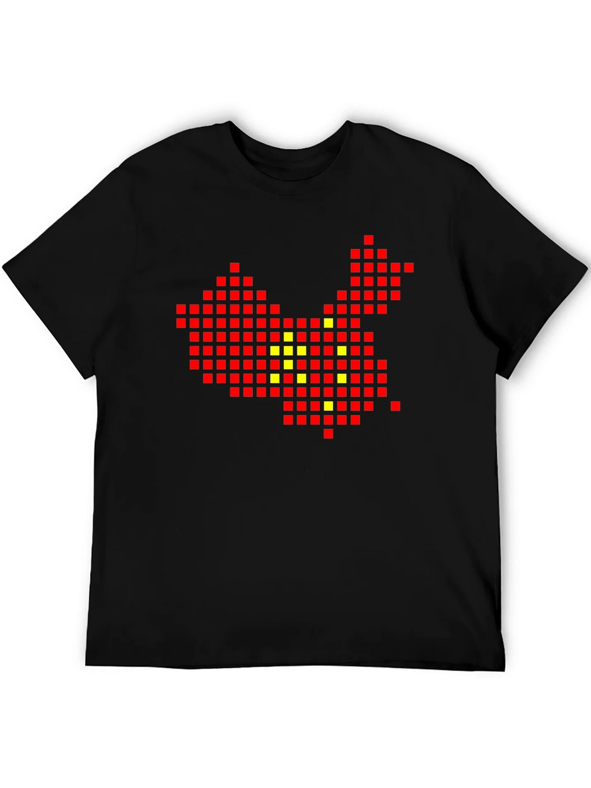China Pixel Art Black T-Shirt product image 1