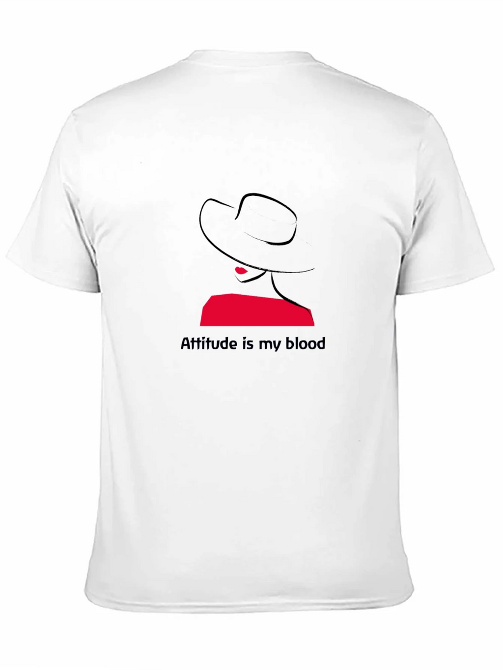 Attitude is My Blood Graphic Tee - Stylish Black T-Shirt product image 2