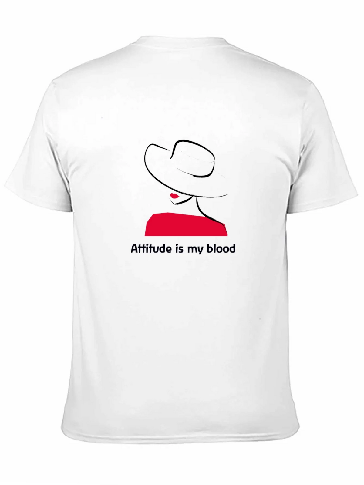 Attitude is My Blood Graphic Tee - Stylish Black T-Shirt product image 2