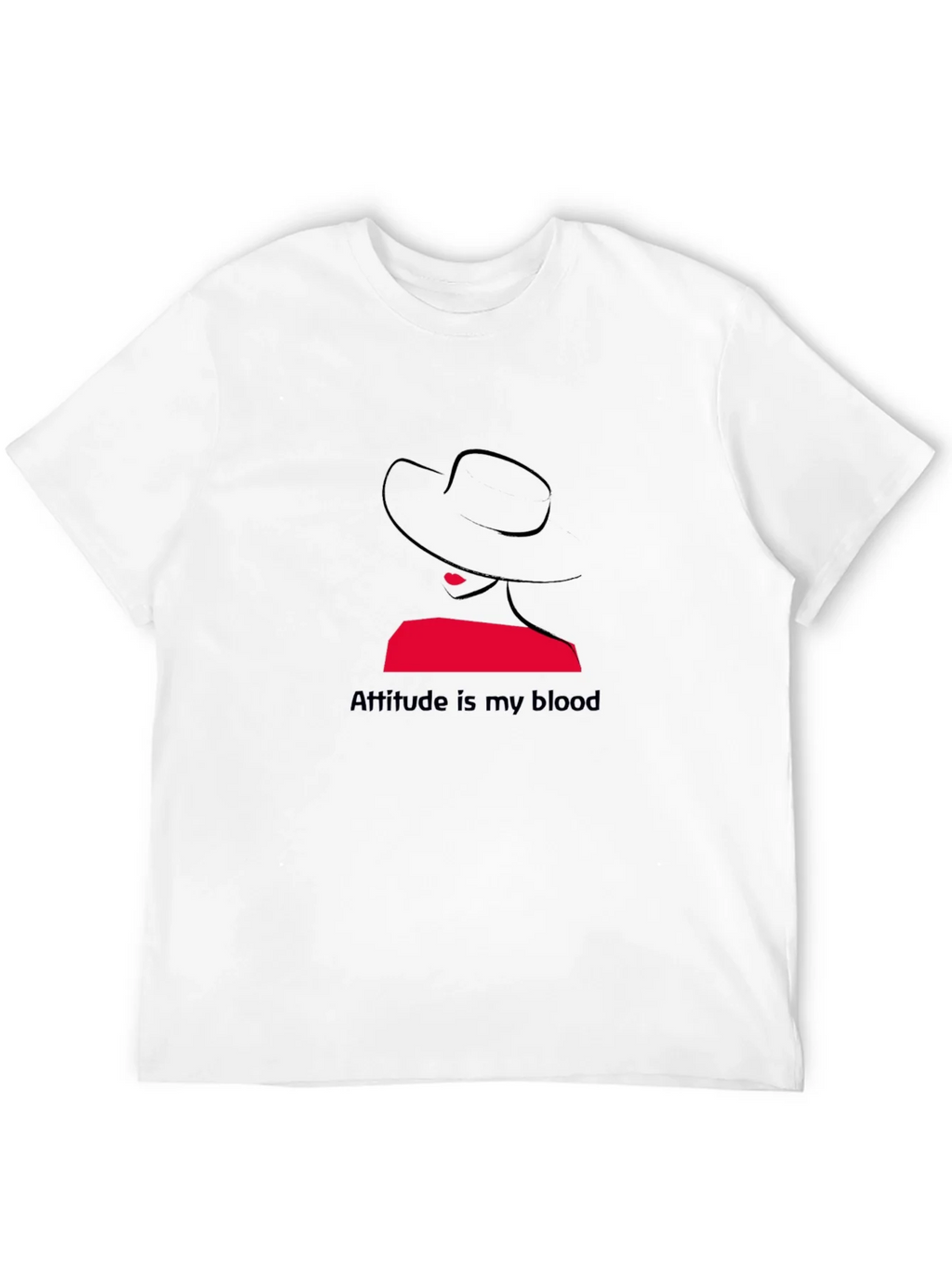 Attitude is My Blood Graphic Tee - Stylish Black T-Shirt product image 3