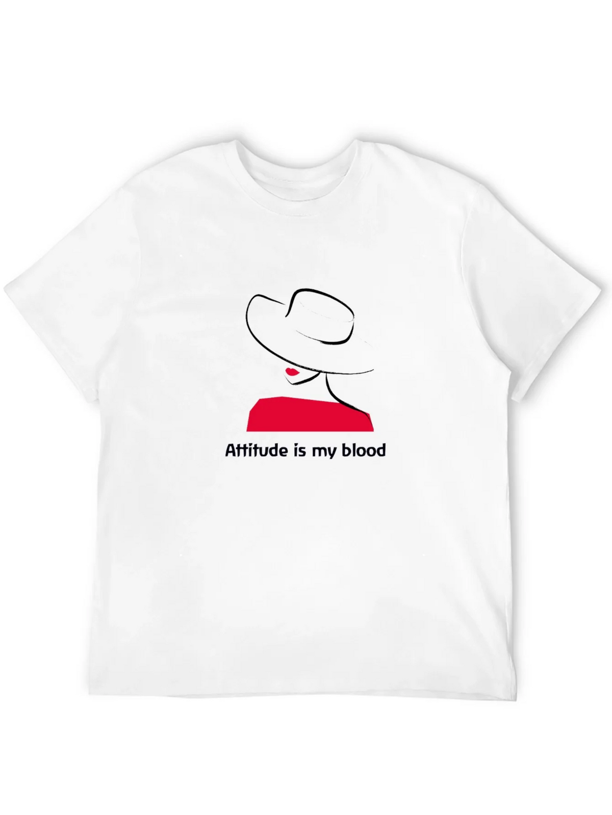 Attitude is My Blood Graphic Tee - Stylish Black T-Shirt product image 3