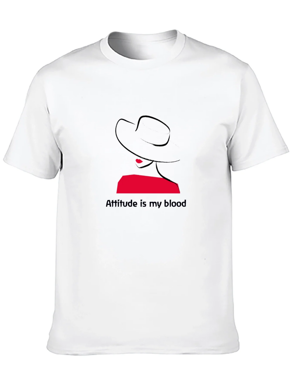 Attitude is My Blood Graphic Tee - Stylish Black T-Shirt product image 12