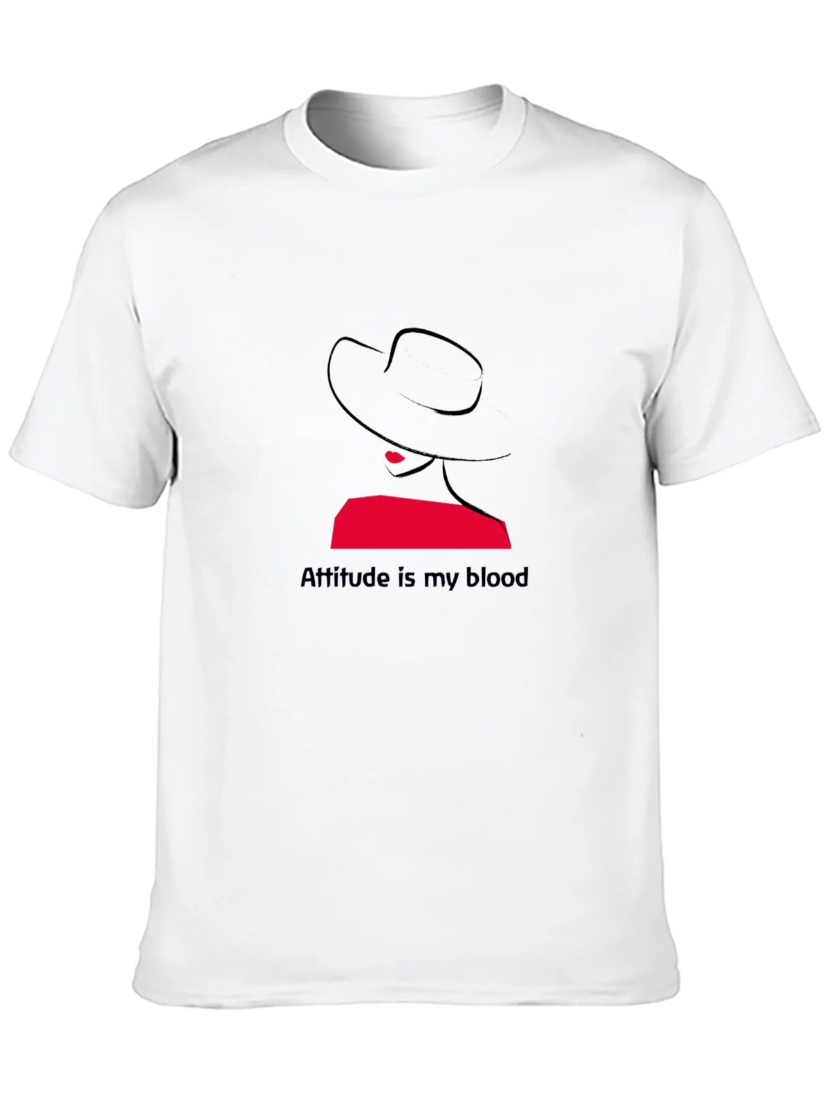 Attitude is My Blood Graphic Tee - Stylish Black T-Shirt product image 12
