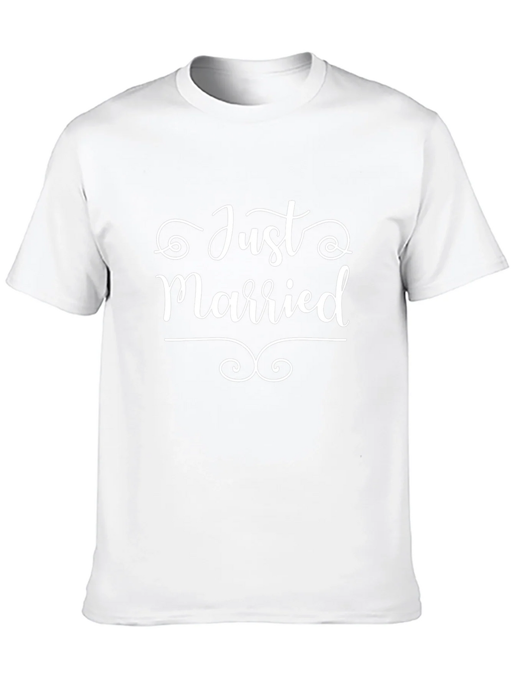 Just Married Graphic Tee - Black Crew Neck Shirt product image 7