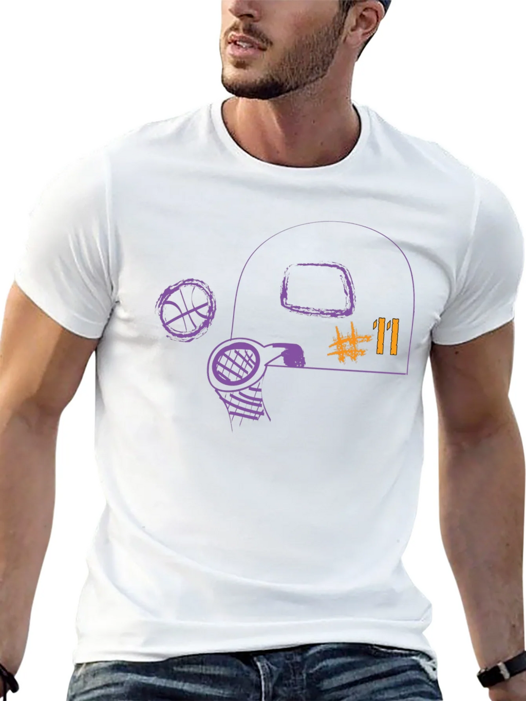 Basketball Graphic Tee - Number 11 product image 2