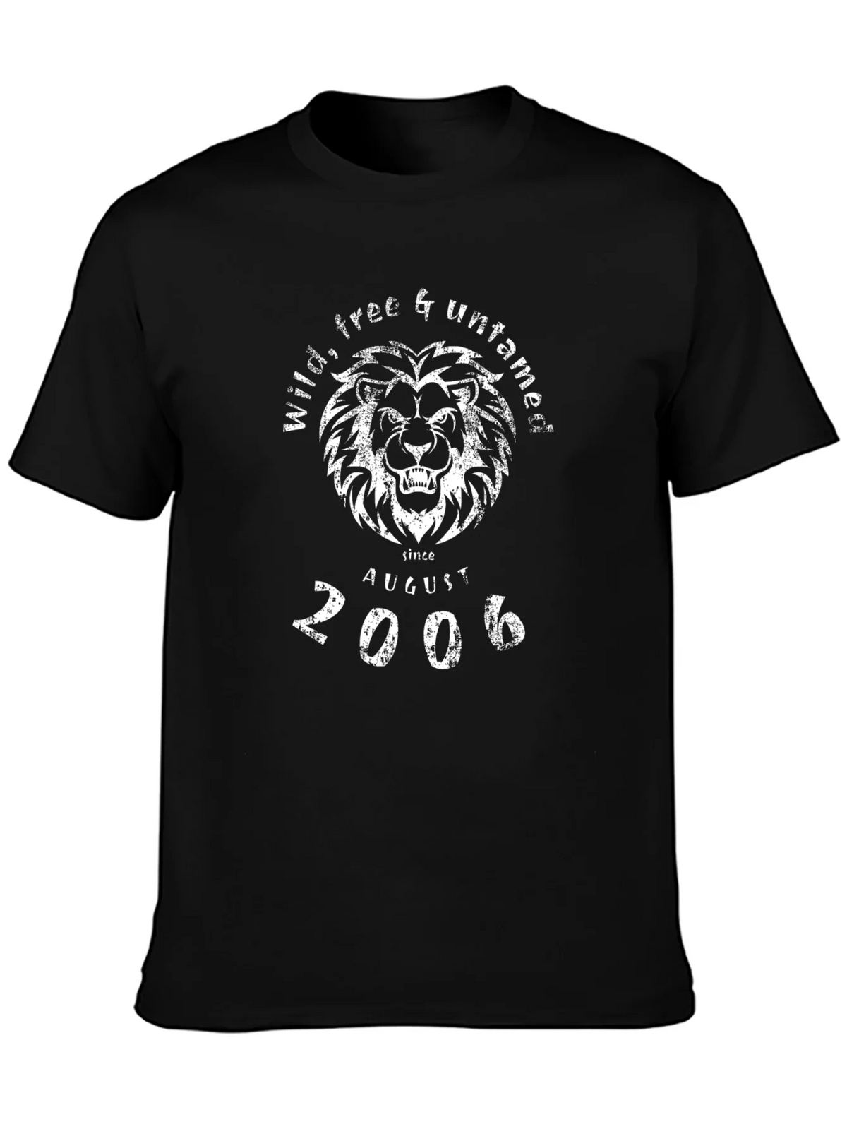Wild Free & Untamed Lion Graphic Tee - Black product image 6